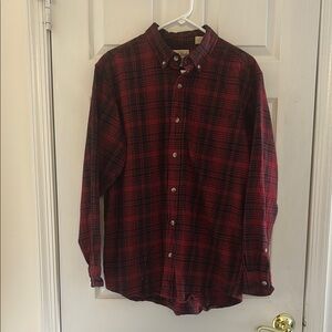 Men's Red Plaid Shirt